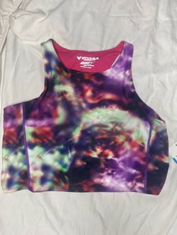 New Korsa runners padded cropped tank top XL