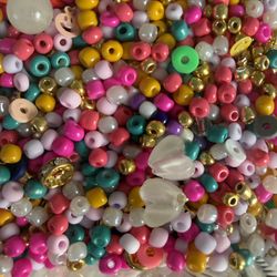 Jar Of Assorted Beads