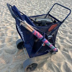 Beach Cart With Cooler Bag