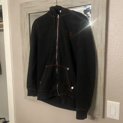 true religion jacket red stitching