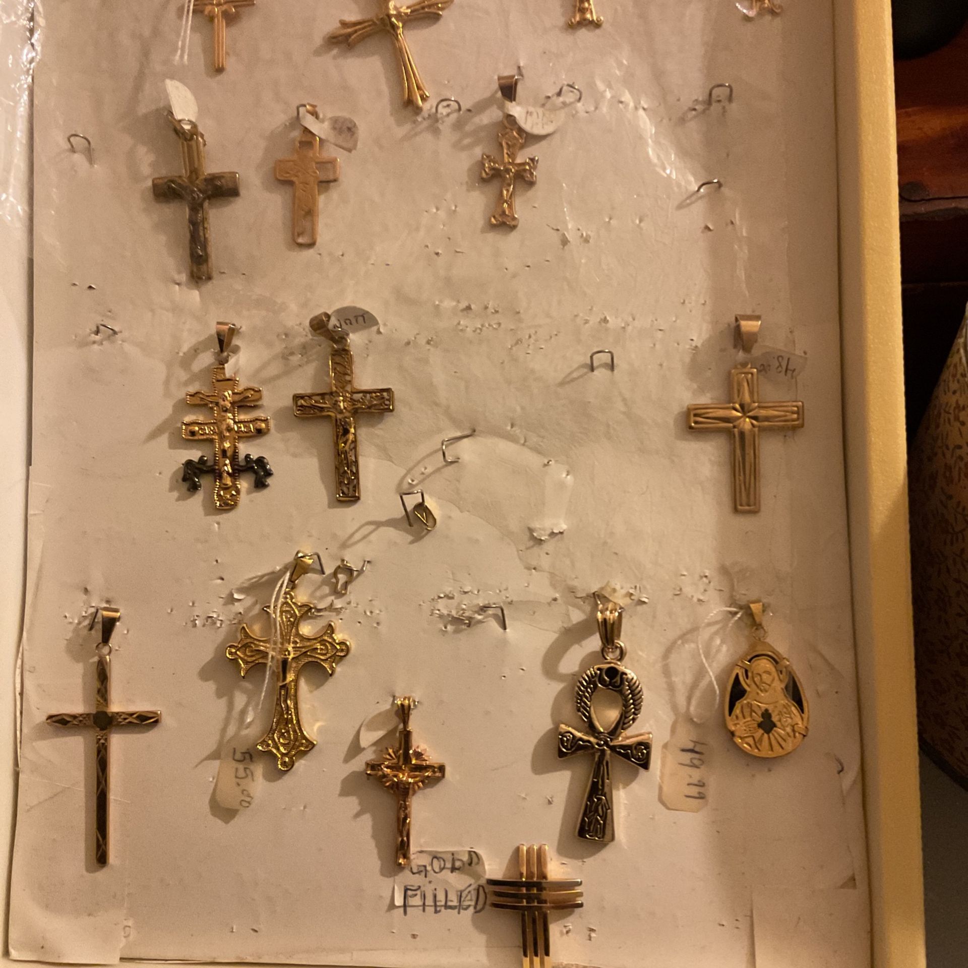 14k Gold Filled Cross Pendants…each Sold Separately