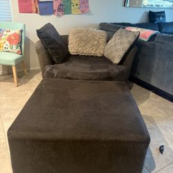 Love Seat & Ottoman 