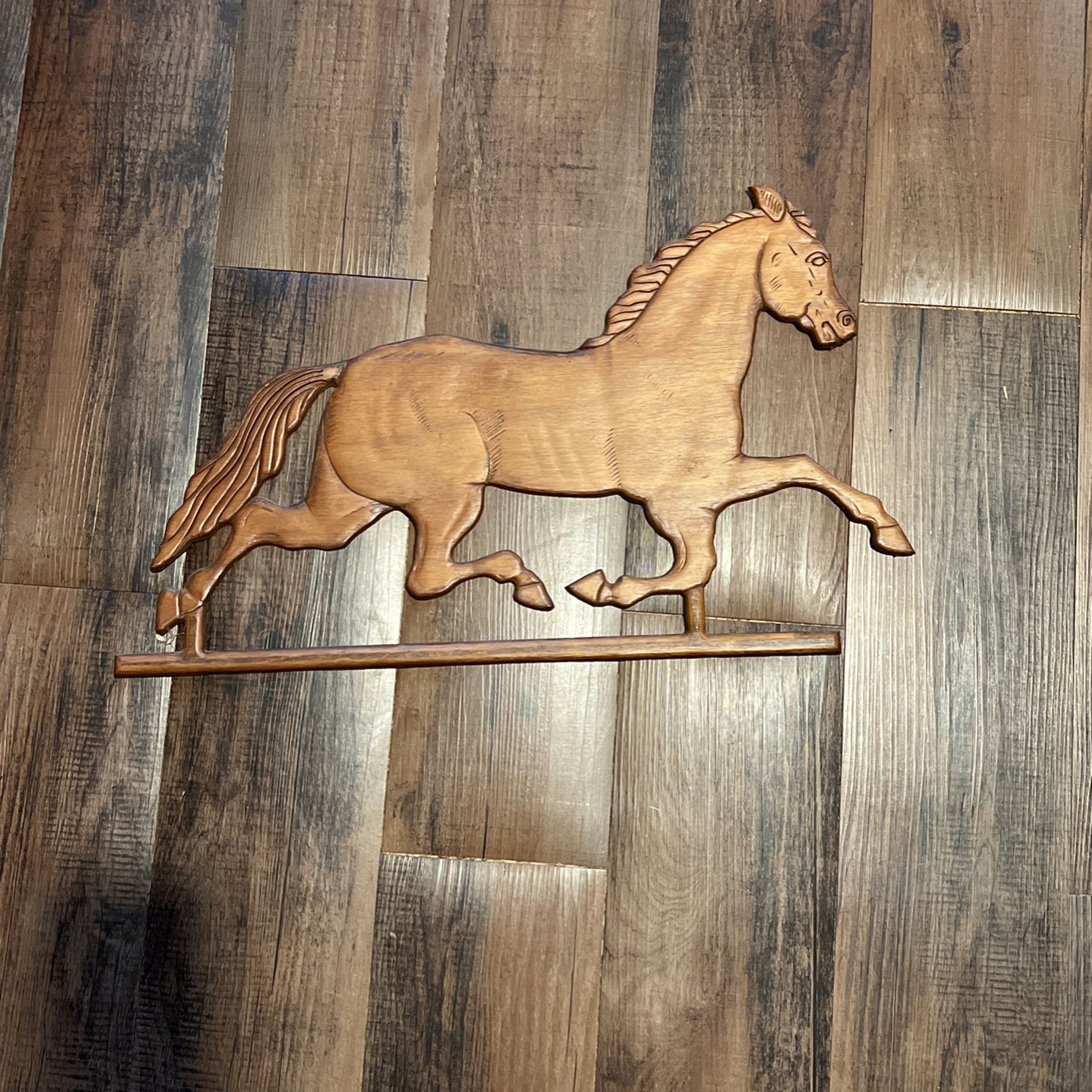Wooden Horse Wall Plaque