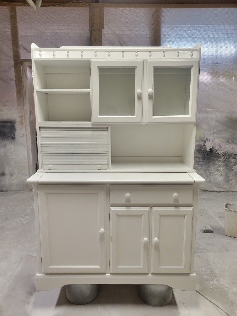 White Hutch Refurbished Antique