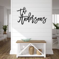 Custom Wooden Family Name Sign