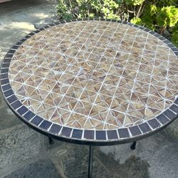 32” Diameter Tiled Table