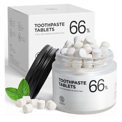 15X Power Clean Natural Toothpaste Tablets with Malic Acid, Lactobacilltis Travel Toothpastes For Fresh Breath, Fluoride Free Toothpaste To Reminerali