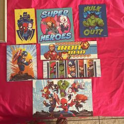 Marvel 7 Puzzle Sets (used)