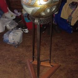 Beautiful Art Vase And Stand By Alexander Kalifano