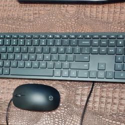 Brand New Slim Wired HP Keyboard and Mouse