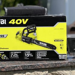 Ryobi 40V 14” Chain Saw Kit 