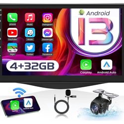 8Core 4GB+32GB Android 13 Car Radio Stereo for Toyota RAV4 2007-2012: 9 Inch 1280 * 800 HD Touch Screen Wireless Carplay Android Auto 5GWiFi Bluetooth