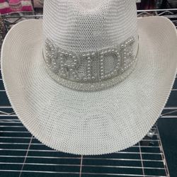 Bride Felt Cowboy Hat