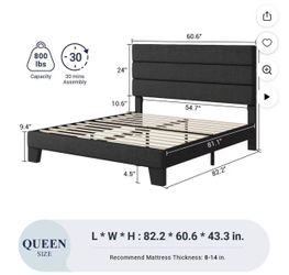 Queen size bed https://offerup.com/redirect/?o=ZnJhbWUuTGlrZQ== new.