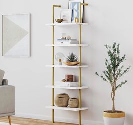 Wall shelves (set of two) - Nathan James Theo Gold Wall Shelf