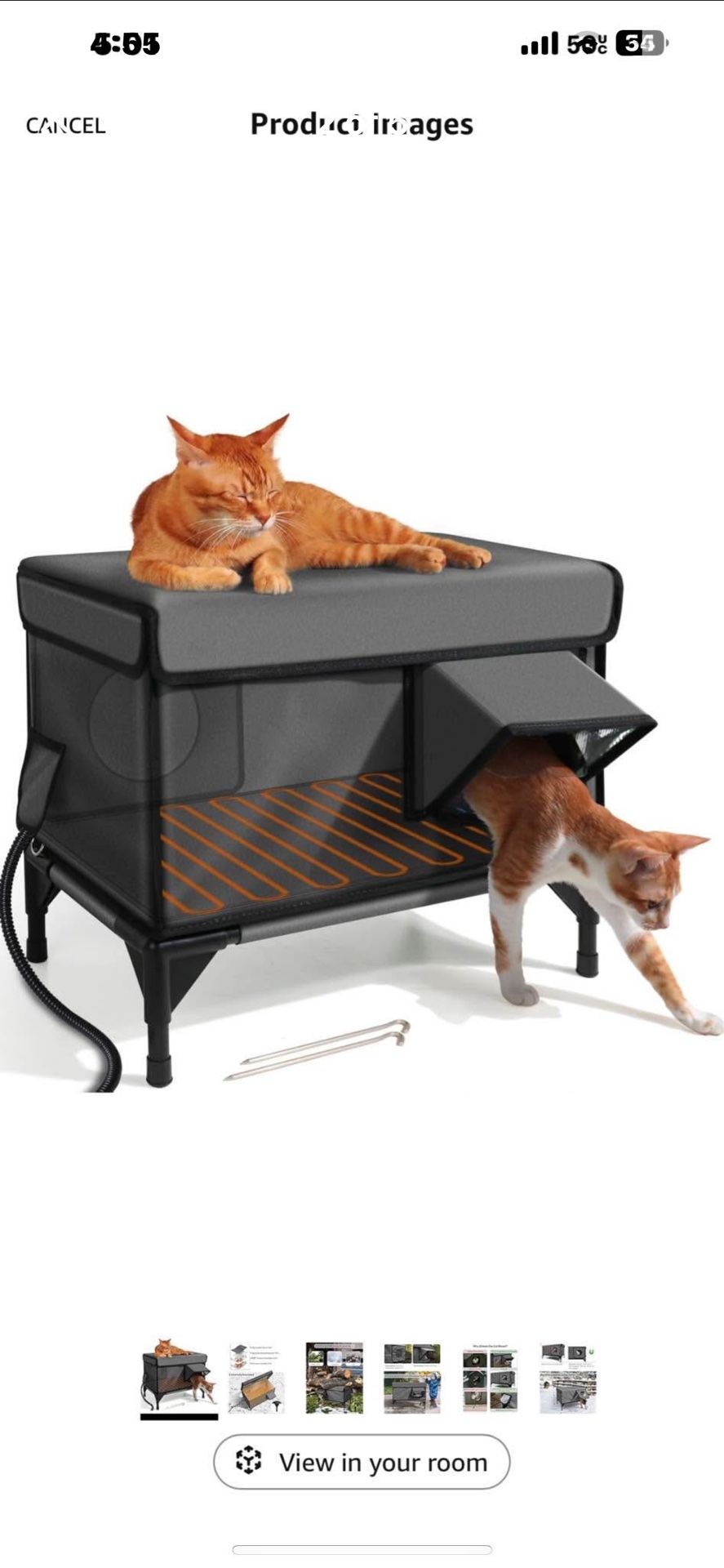 New Indoor & Outdoor Elevated Cat House