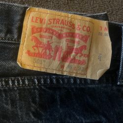 Levi’s 501 Black 36x32