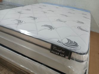 $199 Queen Pillow Mattress Brand New Free Delivery Same Day 