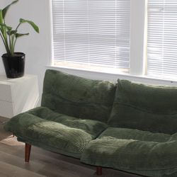 Green Corduroy Sofa Futon