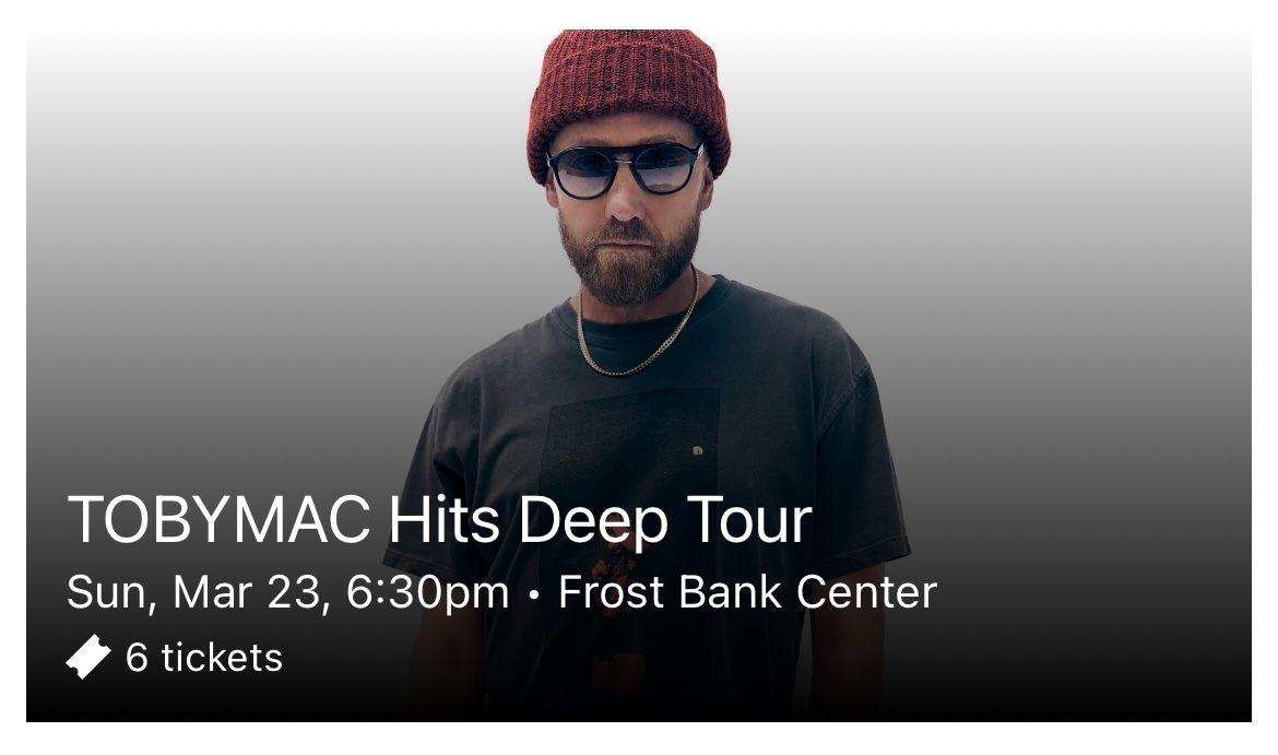 TOBYMAC Hits Deep Tour
