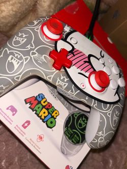 PDP rematch Glow in the dark boo Hoo super Mario controller Nintendo switch