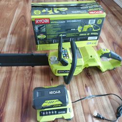 Ryubi 40 Volt Powerful Chain Saw With 4ah Battery & Charger