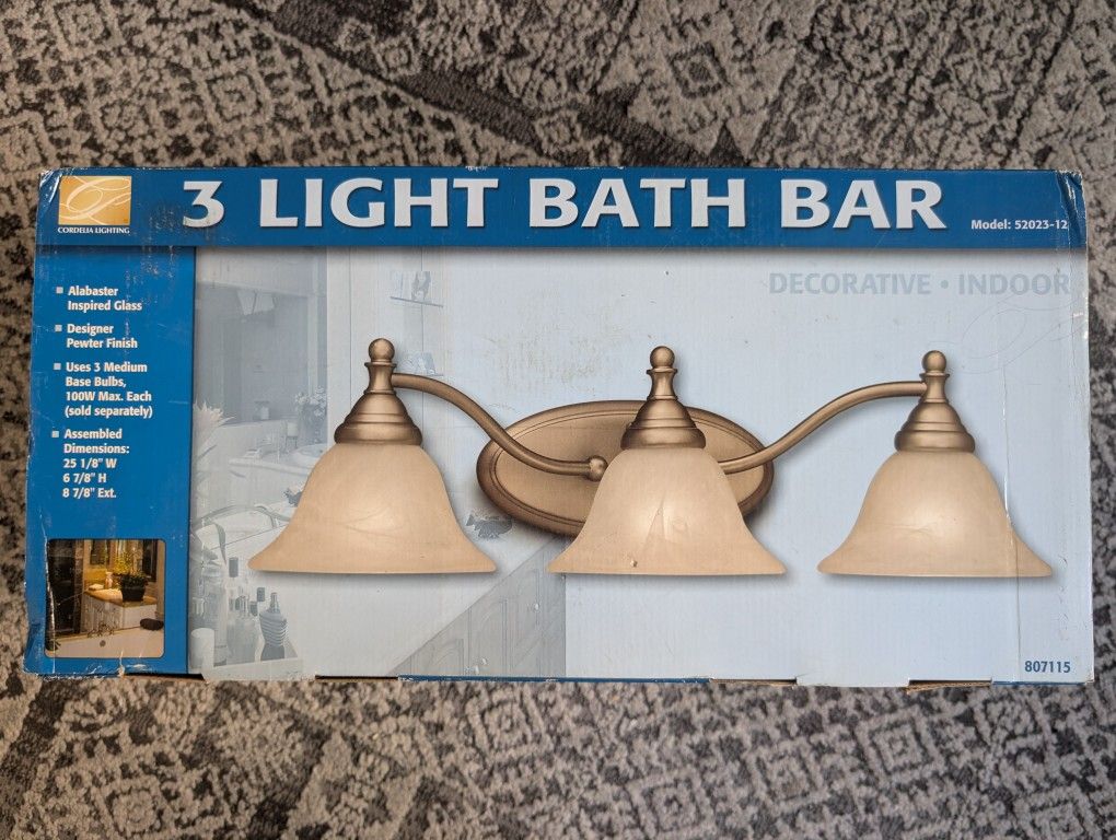 Cordelia Lightning 3 Light Bath Bar
