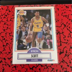 4 Basketball cards Byron Scott