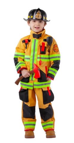 Kids Firefighter Halloween Costume Set