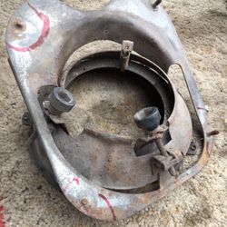 Bmw 1600, 2002, 2002tii parts: headlight bucket for parts, various chrome trim