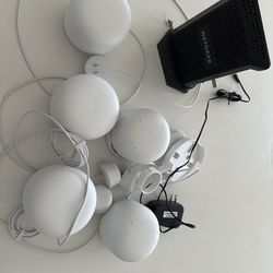 Google WiFi Nest And Modem 