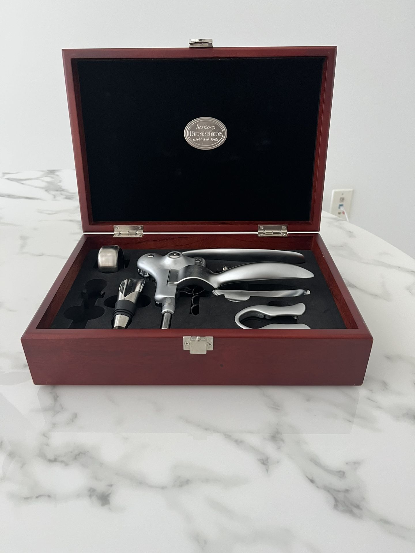 Vintage Brookstone Heritage Connoisseur's Wine Opener Set