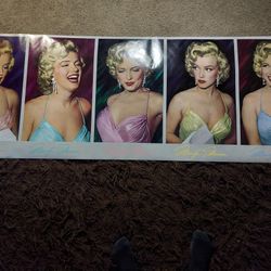 1987 Marilyn Monroe 76 in. Poster Phil Stern by Portal Publications California