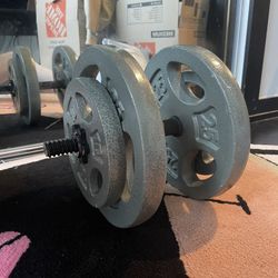 Free Weight Dumbbells (140 lbs Total)