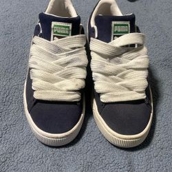 Puma suede navy blue