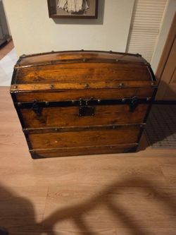 Antique wooden chest