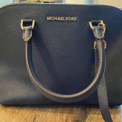 Michael Kors Blue Leather Purse