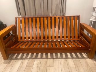 Wooden futon frame