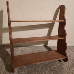 Shelf Floating Shelf Wood Mounted Shelving Shelf Bedroom Brown Natural Vintage