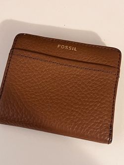 Fossil Brown Leather Card Holder Wallet