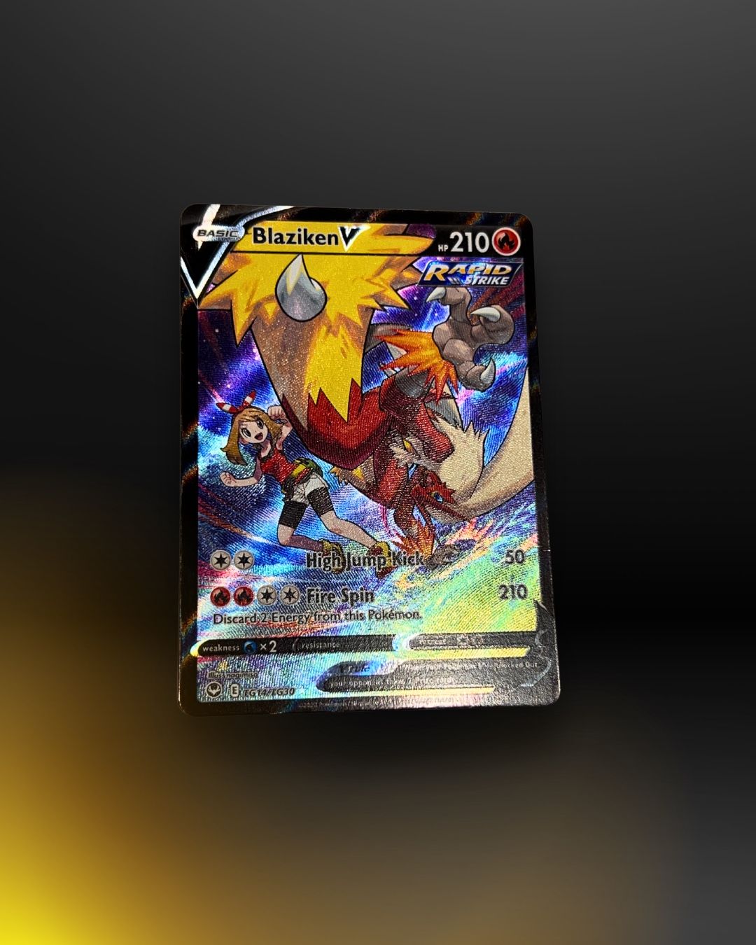 Pokémon TCG Blaziken V SWSH12: Silver Tempest Trainer Gallery TG14/TG30 Holo NM