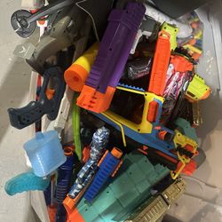 Assorted nerf Toy guns 