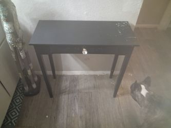 Black makeup table