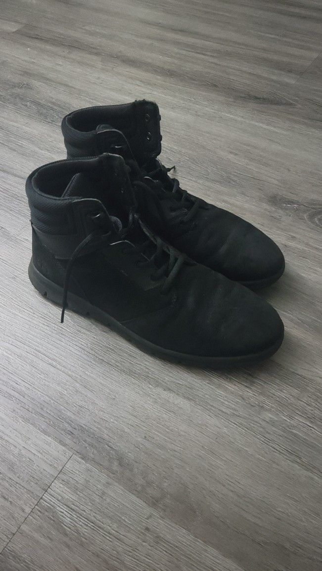 TIMBERLAND GRAYDON MEN'S BLACK lightweight SNEAKER BOOTS Sz 8, A1ZRR A3825