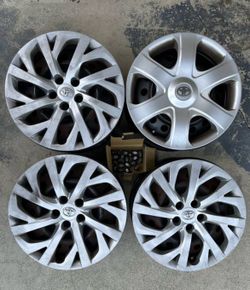 🚗 Set of 4 Toyota Corolla OEM 16” Black Steel Wheels