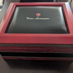$500 VERY RARE Tonino Lamborghini Wooden Humidor With Leather