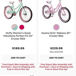 Girls 20 Inch Kulana Cruiser Bike