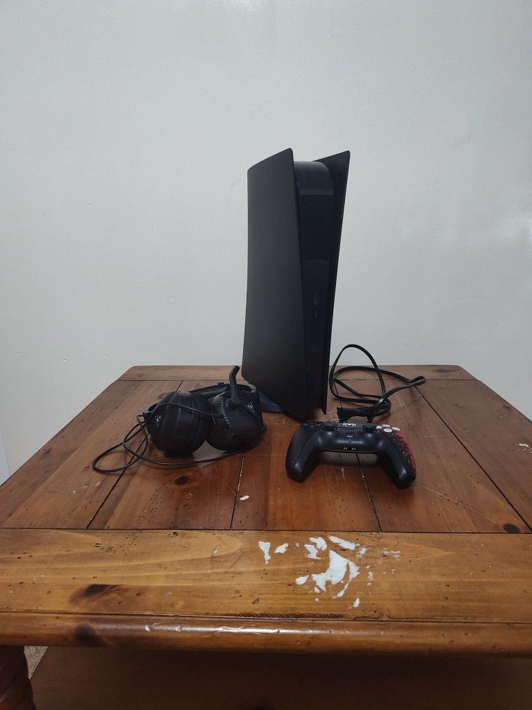 PS5, controller, Headset