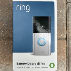 Brand New Ring Battery Doorbell Pro 