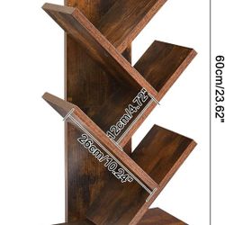 Tree Bookshelf, 4-Tier Book Storage